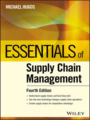 cover image of Essentials of Supply Chain Management